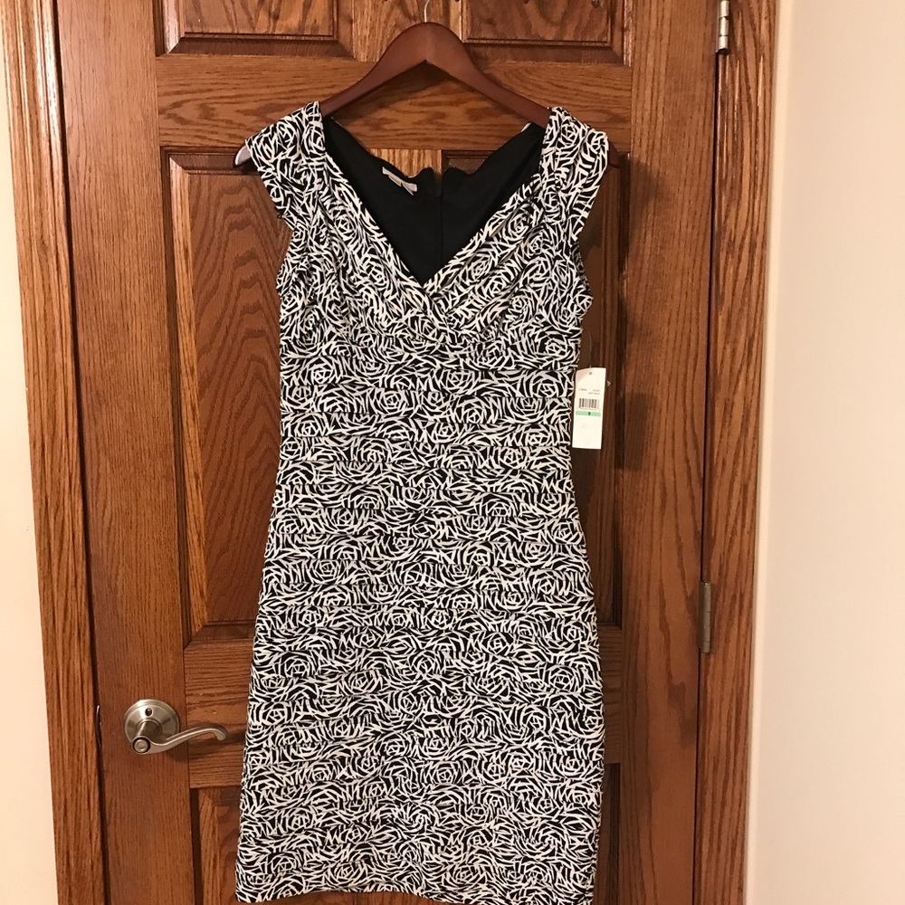 White & Black Dress - London Times